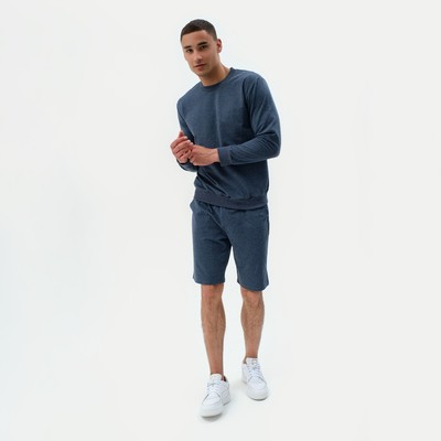 Свитшот мужской MINAKU: Casual collection MAN, размер 48, цвет индиго меланж