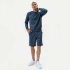 Свитшот мужской MINAKU: Casual collection MAN цвет индиго меланж, размер 56 - Фото 5