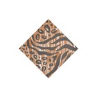 Салфетка сервировочная Royal tiger, размер 40х40 см, цвет коричневый - фото 297128463