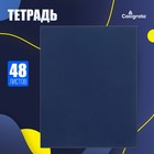 Тетрадь 48 листов в клетку Calligrata, бумвинил, блок №2, эконом, синий - Фото 1