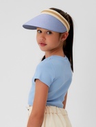 Козырёк плетёный для девочки MINAKU, синий, размер 50-52 - Фото 3