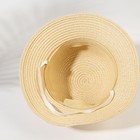 Шляпа для девочки MINAKU "Зайка", цвет молочный, р-р 52 - фото 9356790