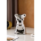 Ваза керамическая "Венера", настольная, серебристая, 25 см - Фото 2