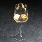 Бокал из стекла для вина Magistro «Дарио», 500 мл, 7,3×25 см, цвет золотой - фото 4340576