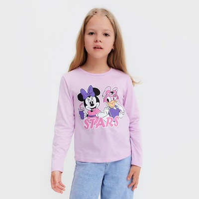 Футболка с длинным рукавом Stars, Disney, рост 110-116 см, лиловая