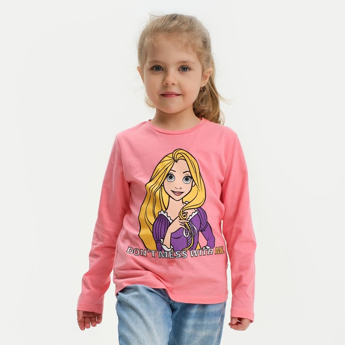 Лонгслив для девочки KAFTAN «Принцесса», розовый, размер 34 (122-128 см) - Фото 1
