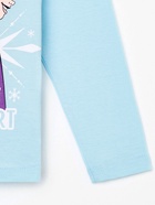 Лонгслив для девочки KAFTAN «Принцессы», голубой, размер 32 (110-116 см) 7354376