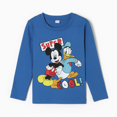 Лонгслив для мальчика KAFTAN: Super Cool, синий, размер 30 (98-104 см)
