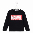 Футболка с длинным рукавом Marvel, рост 98-104, черный - фото 24448232