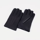 Перчатки мужские, размер 12, с утеплителем, цвет чёрный - фото 9496409