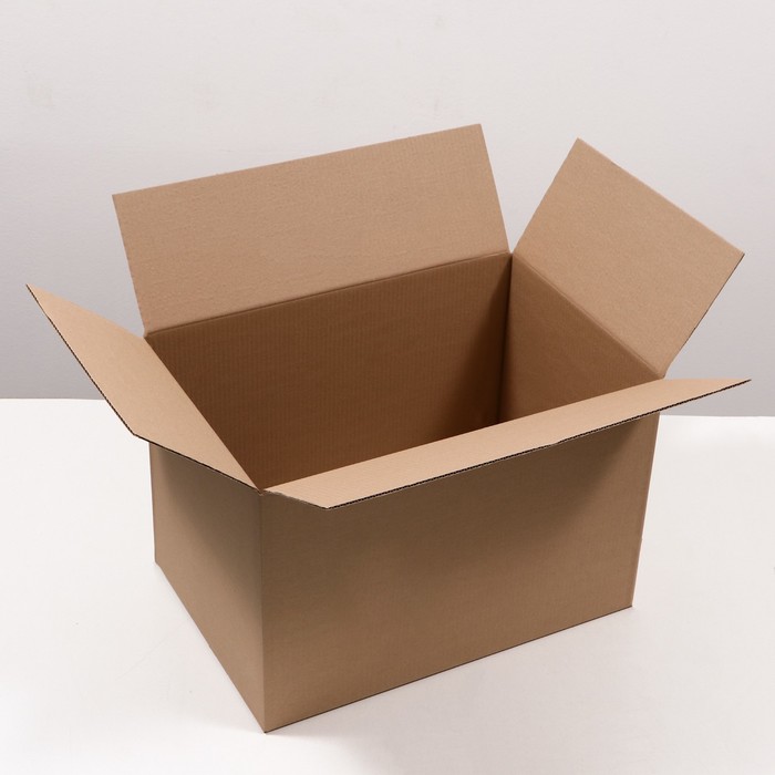 Коробка складная, бурая, 60 х 40 х 40 см - Фото 1