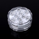 Светильник подводный с ПДУ, 10 LED, 3 Вт, IP68, RGB, от батареек 3*AAA (не в компл.) - Фото 4
