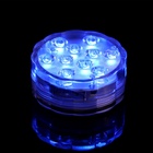 Светильник подводный с ПДУ, 10 LED, 3 Вт, IP68, RGB, от батареек 3*AAA (не в компл.) 7098095 - фото 14642545