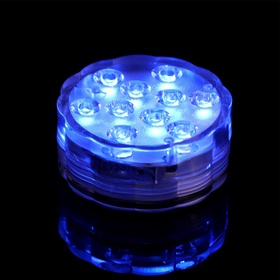 Светильник подводный с ПДУ, 10 LED, 3 Вт, IP68, RGB, от батареек 3*AAA (не в компл.) 7098095