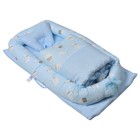 Спальное гнездо «Медведи», цвет голубой - Фото 1