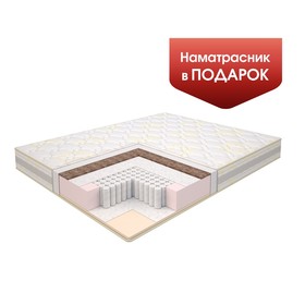 Матрас Konkord Modern Duo Lux Comfort Multipocket, 140х190 см, высота 19 см, чехол трикотаж   761056