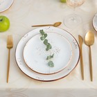 Скатерть «Этель. Узор», бежевая, 142×283 +/-3 см, 115±10 г,100% п/э - фото 41988952