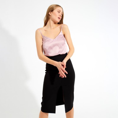 Топ женский MINAKU: "Silk pleasure", цвет светло-розовый, размер 46