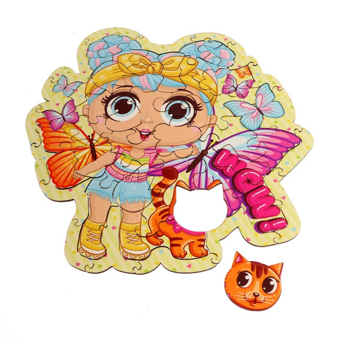 Пазл «Кукла с котиком» 52229