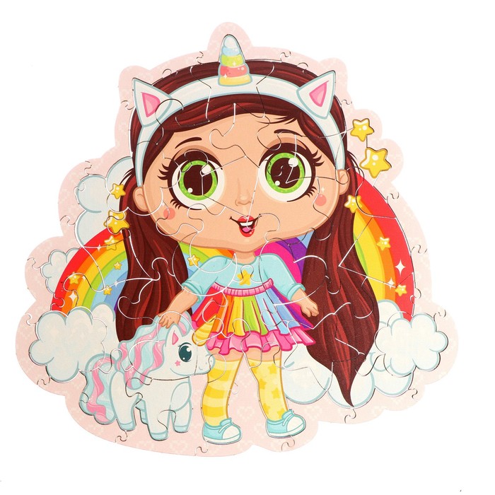 Пазл «Кукла с единорогом» 52230