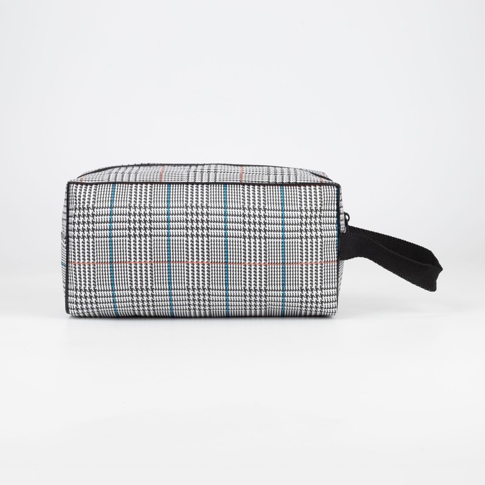 Косметичка на молнии, цвет чёрно-белый 25416