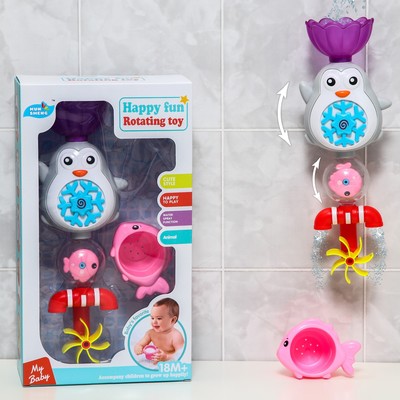 Игрушка для ванны «Пингвинчик - мельница»