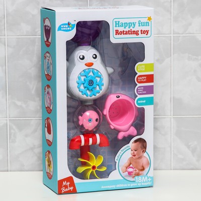 Игрушка для ванны «Пингвинчик - мельница»