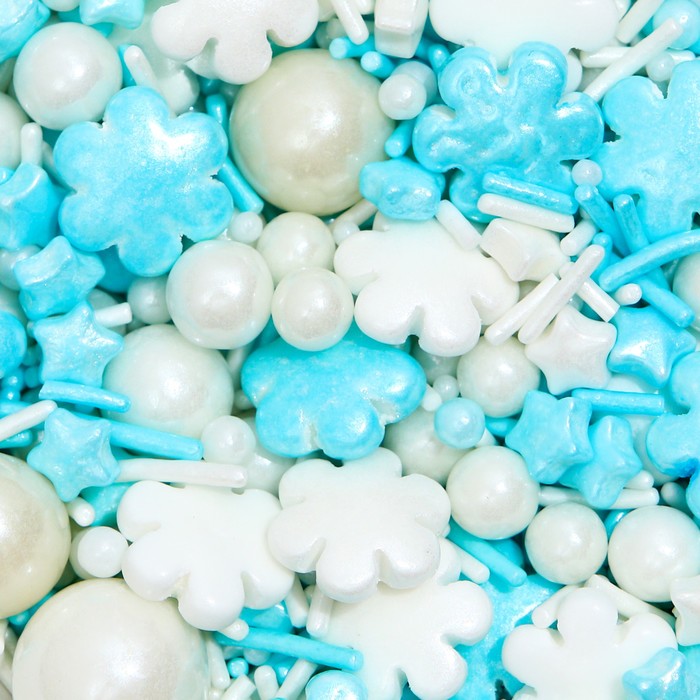 Новогодняя кондитерская посыпка "Снежный плен", 50 г - Фото 1