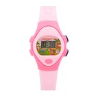 Часы наручные электронные, детские "Птички", ремешок силикон, розовый - Фото 3