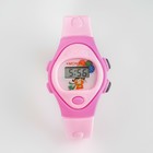 Часы наручные электронные, детские "Птички", ремешок силикон, розовый - фото 320843652