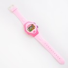Часы наручные электронные, детские "Птички", ремешок силикон, розовый - Фото 4