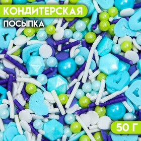 Кондитерская посыпка «Голубая дымка», 50 г 7118079