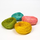 Гнездо, крашеная солома, 10 см, микс цветов - Фото 6