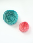 Гнездо, крашеная солома, 10 см, микс цветов - Фото 7