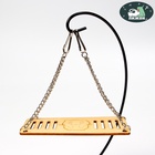 Качели большие для грызунов, 13×6 см, на цепочках, фанера - Фото 3