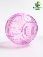 Шар для грызунов Пижон FRIENDS 12 см, сиреневый - Фото 1