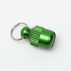 Адресник-капсула под записку «Бочонок», 1.1×2.3 см, металл, зелёный - Фото 5