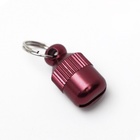 Адресник-капсула под записку «Бочонок», 1.1×2.3 см, металл, красный - Фото 5