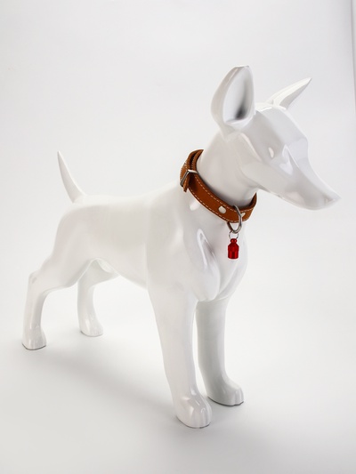 Адресник-капсула под записку «Бочонок», 1.1×2.3 см, металл, красный