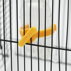 Поилка для грызунов, 60 мл, прозрачная с жёлтым креплением - Фото 3