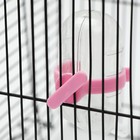 Поилка для грызунов, 60 мл, прозрачная с розовым креплением - Фото 3
