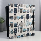 Фотоальбом на 800 фото 10х15 см "Баночки с заготовками" текстиль, чёрные листы 5х33х36 см - фото 23228729