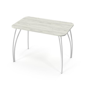Обеденный стол Stalker, 1030 × 640 × 720 мм, ножки белые F1, цвет дуб белый