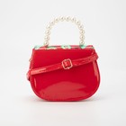 Сумка детская для девочки на магните, цвет красный - фото 42993504