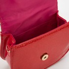Сумка детская для девочки на магните, цвет красный - фото 42993505