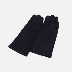 Перчатки женские, размер 6.5, без утеплителя, цвет чёрный