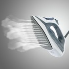 УЦЕНКА Утюг ENERGY EN-302, 1800-2200 Вт, керамическая подошва, 300 мл, серый - Фото 6