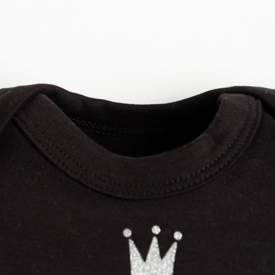 Набор для девочки (боди, юбка, ободок), «Крошка Я» Princess, цвет чёрный, белый, рост 62-68 см