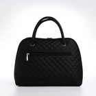 Сумка женская тоут TEXTURA, на молнии, 30×11×23 см, со стёжкой, чёрная - Фото 5