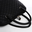 Сумка женская тоут TEXTURA, на молнии, 30×11×23 см, со стёжкой, чёрная - Фото 7